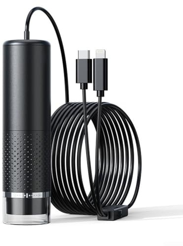 1600X Tragbares Digitalmikroskop für Android und für IOS, 2MP USB Telefon Mikroskop mit 8 einstellbaren LEDs, manueller Fokus für Hauthaar und industrielle Inspektion
