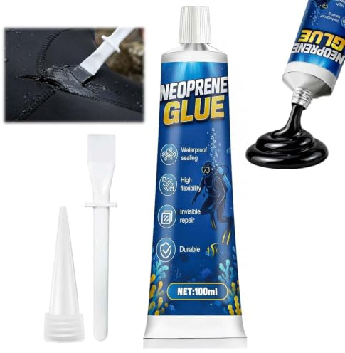 AllisWay Neopren, Neoprenlim, kombinationslim, svart, 100 ml