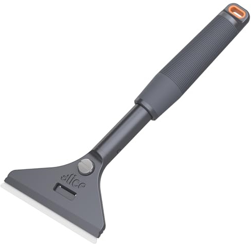 Slice 10599 Long-Handled Scraper - Extended Reach with Sturdy Aluminium Handle - Ideal for DIY, Decorating, Paint & Wallpaper Stripping, Finger-Friendly Safety Blade