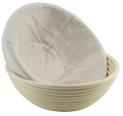 Yushu - Fermented Rattan Basket Cloth Cover, Round Bread Proofing Kit, Baking Utensils With Cover