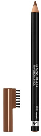 Manhattan Brow'Tastic Professional Pencil Fb. 003 Brown, Augenbrauenstift mit integriertem Bürstchen, 1,4 g