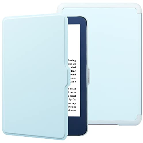 HGWALP Case for New Amazon Kindle 6(11th Generation,2024/2021 Release), Folio Ultra Slim PU Leather Cover with Auto Sleep and Wake, Protective Case for Kindle 2024 6 inch-Blue