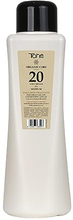 Tahe Organic Care Emulsione trattante in crema da miscelazione con colorazione per capelli, 1000 ml (20 Vol.)