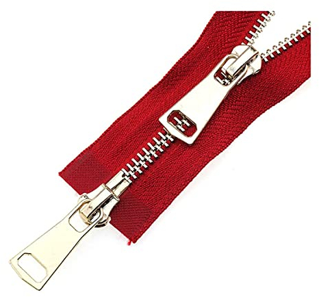 Nylon-Spiralreißverschlüsse, Jackenreißverschlüsse, klobiger Reißverschluss, 5# Doppelschieber, 60/70/80/90/100/120/150 cm, automatische Verriegelung, Metall-Roségold-Reißverschluss, Zubehör, Nähen, R