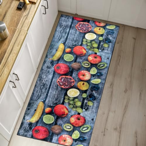 Mazovia Teppich Küche 80x300cm Grau Küchenmotiv Stilvoll rutschfest Elegant | Teppich für Wohnzimmer Schlafzimmer Esszimmer Büro Maschinenwaschbar Wetterfest Pflegeleicht Tierfreundlich Kurzflor Modern