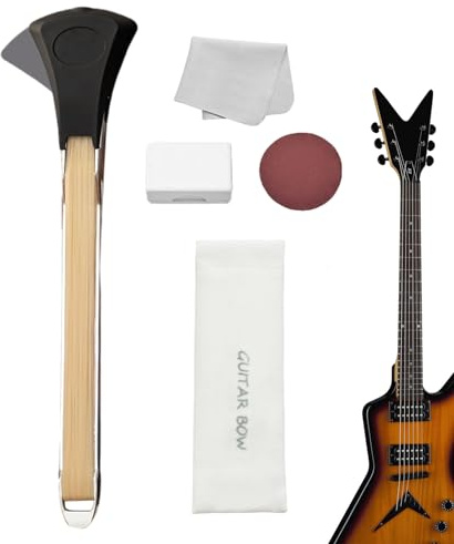 Picasso Guitar Bow, Bogen Für Gitarre, Doppelseitiger Gitarrenbogen Mit Integriertem Plektrum, Pickaso Gitarrenbogen, Zupfsaitenwerkzeuge, Integriertes Plektrum, Für Gitarrenliebhaber