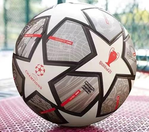 Kiehiu Liga Fußball-Fans Fanartikel, reguläre Nr. 5, Ball, Geburtstagsgeschenk, Größe 5, Grau