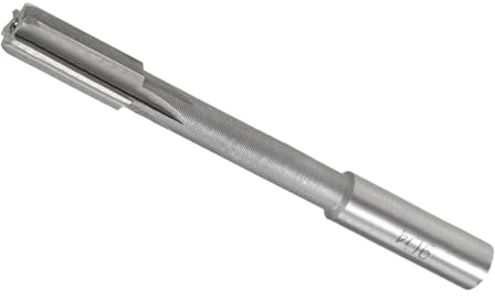 CoCud Chucking Reamer, 9mm Cutting Diameter 6 Flutes H8, High Speed Steel Round Shank Reaming Drill Bit - (Applications: for Aluminum Iron Copper Plastic Wood)