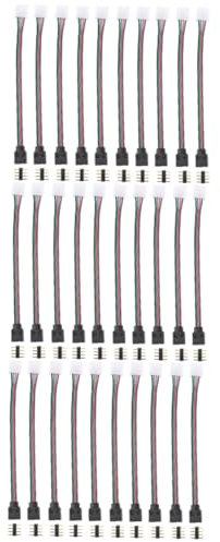 Ciieeo 30 Stk Adapter Für Led-streifenlicht Controller Für Led-leuchten Für Rgb-led-lichtleiste Led-streifenanschlüsse Led-lichtanschlüsse Snap-kit Plastik Schnalle Lötfrei