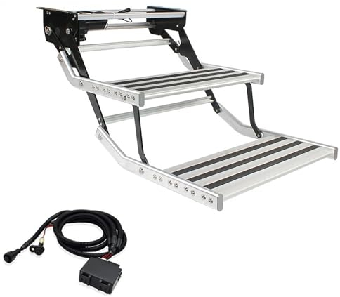 JCSRYD Wohnwagen Tritt Elektrische Automatische Wohnwagen Trittstufe, rutschfeste Trittstufe Wohnwagen, Trittstufe Wohnmobil mit LED-Licht, Wohnwagen, Wohnmobile (Size : 12V Double Layer)