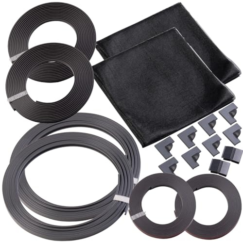 infactory Fensterfliegengitter: 2er-Set Fenster-Fliegengitter, Magnetleisten, 130x150cm, weiß (Fliegengitter Magnet Fenster, Instektenschutz, Spinner)