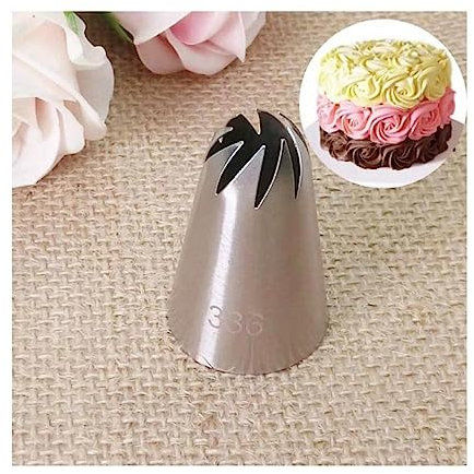 QXSJEDYCH Baking Supplies Rose Pastry Nozzles Cake Decorating Tools Flower Icing Piping Nozzle Cream Cupcake Tips Accessories Cake Decorating Tips Set(336)
