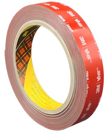 3M VHB - Cinta adhesiva de doble cara universal extrafuerte de espuma acrílica, impermeable y resistente a altas temperaturas, para exteriores/interiores, multifuncional, tiras LED (15 mm x 11 m)
