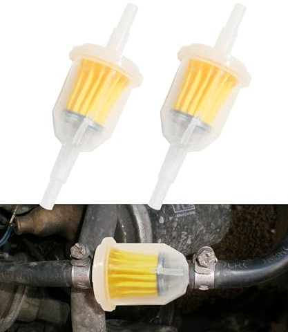 Flaconi Motorcycle Inline Fuel Filter,Universal Gas Inline fuel filter,Small Engine Fuel Filter,Suitable for 1/4 or 5/16 Fuel Line Gasoline