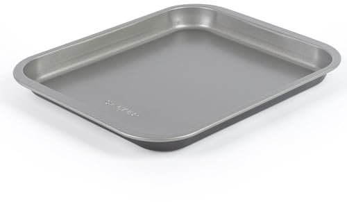 Salter Essentials 31 cm Baking Tray – Non-Stick Coating, Rectangular Oven Sheet, Dishwasher Safe, Easy to Clean, Made in The UK, Durable Chip/Cookie Tray, Lightweight, PFOA-Free, BW13665