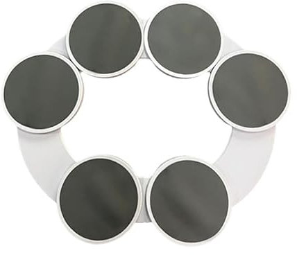 RUDFUZ Revolution, vassoio girevole espandibile da tavolo, vassoio portatile per cibo per cucina e tavolo da pranzo, tazza portatile per cibo