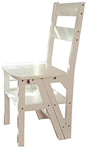 Wooden Utility Step Multi-Functional Small Ladder Chairs Step Stool Folding Ladder Stool 4 Step Stepladders Thoughtful