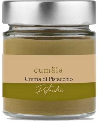 Cumala Pistagekräm med 50% pistagenötter 200g. Siciliansk pistagekräm, vegansk, glutenfri och laktosfri