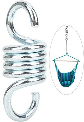 Dilwe Sospensioni a Molla in Metallo Pesante con Gancio per Sedia Appesa Nella Fattoria Aperta (gancio per appendere)