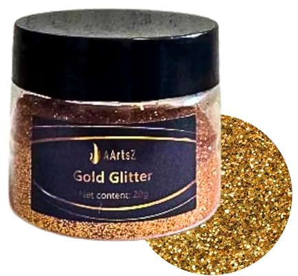 Resina epossidica Colore Metallico, AArtsZ Mica Powder Polvere, Vernice epossidica Resina, pigmento, pigmenti coloranti, pigmenti in polvere per qualità cosmetica, lucidalabbra di livello (oro glitter