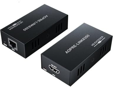 AYJYZHIAG Émetteur et récepteur sans Fil 4K/1080P Fibre Optique IP KVM sur RJ45 Ethernet 1080P EDID 60M/200M