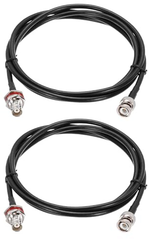 QUARKZMAN 2PCS Cavo Coassiale RG58 5ft/1.5 M A Bassa Perdita Per CB Radio | BNC Maschio A BNC Femmina 50 Ohm, Radio Amatoriale Analizzatore Di Antenna
