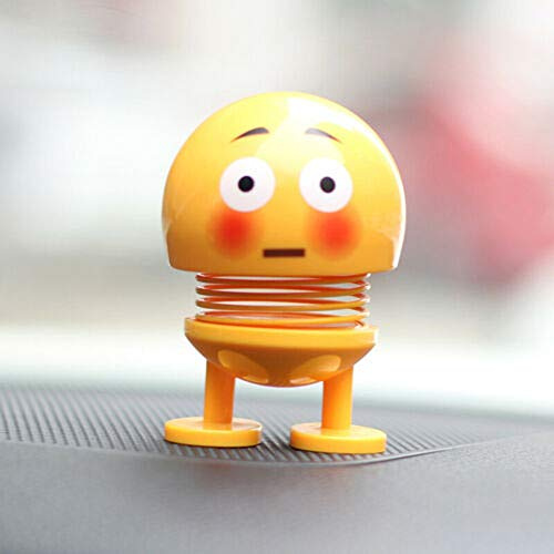 Bolwins D19CS Auto Dekofigur Wackelfigur – Lustige Kopfschütteln Figur aus ABS, 8 cm – Ausdrucksvolle Fahrzeug- & Schreibtischdekoration, Stabil, Kompakt, Ideal für Innenraum-Dekoration