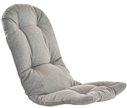 Korb-Outlet Schaukelstuhl Auflage Polster Kissen 120x50 deutsche Herstellung Auflagekissen Kissenauflage für Schaukelsessel (Grau)