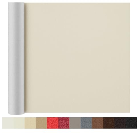 Großer Lederreparaturflicken, selbstklebender Lederreparaturflicken, Lederreparaturset für Autositze, Sofas, Sofas, Computerstühle, Möbel, Handtaschen, Fahrersitz-BEIGE-40 * 3M