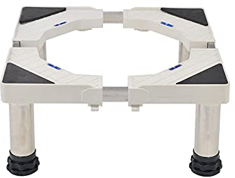Soporte de base ajustable con patas fuertes 4/8/12 Stent Longitud/Ancho 42-68 cm Bandejas de piso para lavadora Secadora y soporte para refrigerador Altura 23-26 cm Evitar arañazos y abolladuras (8