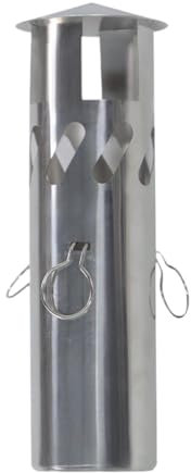 MagiDeal Chimney Cap, Stainless Steel Flue Cap, Easy Install Roof Vent Cap, Exhaust Pipe Rain Cover, Waterproof, B