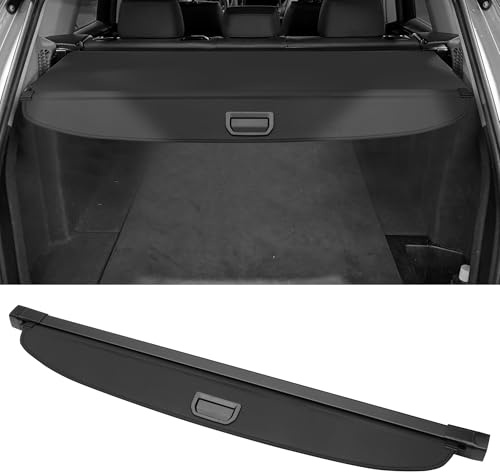 Motoforti Cache-Bagages Rétractable Pour Coffre De Voiture Pour Bmw X5 2007-2018 Étagère De Coffre Arrière Étagère De Bagages Écran De Sécurité Pare-Soleil, Toile, Noir Brillant