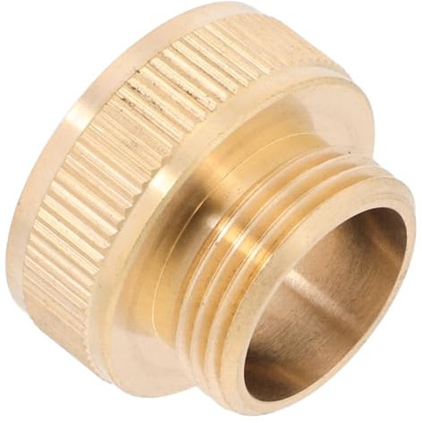 KITANDOVE Brass Garden Hose Fittings 1in Female to 3/4in Male Thread Adapter Versatile Hose Coupler