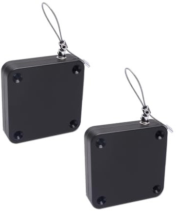 Jimkply - Lot de 2 ferme-portes automatiques sans perçage - Installation facile - Corde de traction réglable - Pour tous les types de portes (500 N)