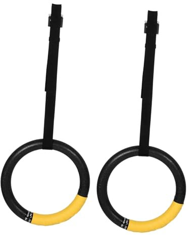 UKCOCO Anelli Da Ginnastica Regolabili Per Barra Da Trazioni 0,5 m Con Cinghie, Anelli Per Esercizi Indoor Per Palestra e Allenamento Di Forza, Accessori Sicuri Per Fitness Casa e Centri Sportivi