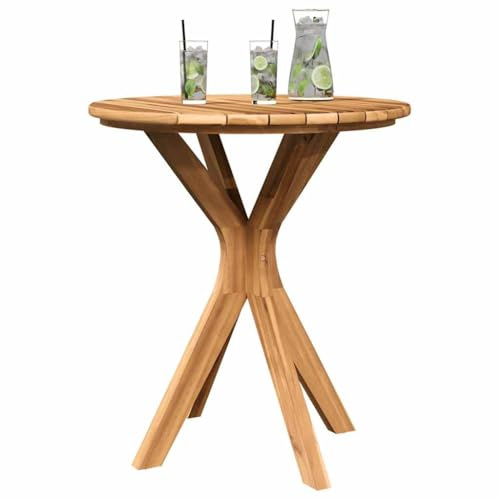 vidaXL Beistelltisch Braun 70 x 70 x 75 cm Massivholz Teak | Teakholz für dauerhaften Gebrauch, Robustes Design sorgt für Stabilität, Glatte Oberfläche für entspannten Gebrauch