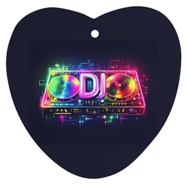 DJ Music Lover Funny Car Air Freshener Automotive Aromatherapy Tablets for Rearview Mirror Wardrobe Shoe Cabinet