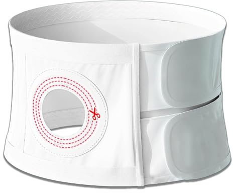 Stomiband för Män och Kvinnor, Justerbart Stomiband, Bekväma Stomitillbehör för Kolostomi, Ileostomi, Urostomi(X-Large)