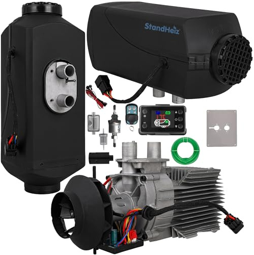 StandHeiz Riscaldatore di parcheggio Diesel 24V 2KW efficiente con LCD e Telecomando, Perfetto per Camper, Macchine, Camion, Barche