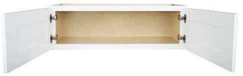 Hollywood Fabiani Design Shaker Wall Kitchen Cabinet Ready to Assemble, 33 in. W x 12 in. D x 12 in. H, White