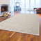 Teppich-Traum Alfombra Elegante de Lana Tejida a Mano Comedor Resistente Beige-Crema, 160 x 230 cm