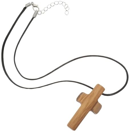Hohopeti Träkors Prydnad Påsk Hänge Halsband Bönehalsband Herr Religiöst Halsband Träsmycken Charm Sladd Krucifix Sladd Hänge Herr Korssmycken