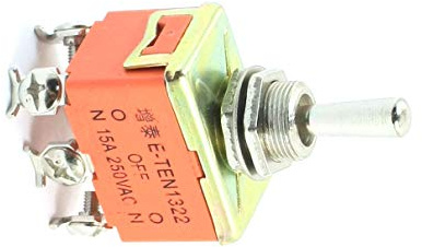 Aexit E-TEN1322 3 posiciones Conmutador de control de potencia (model: X6398IIIVII-5266YC) DPDT AC250V 15A