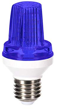 HQ-Power HQPL11027 - Mini flash stroboscopico a LED, attacco E27, 3 W, colore: Blu