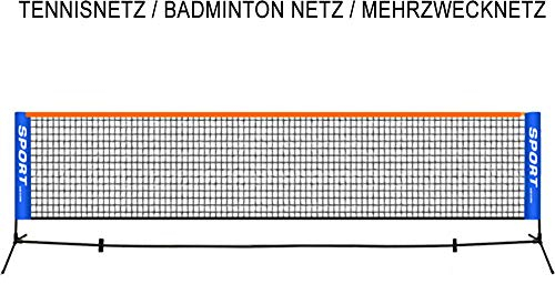 GYKLY Tragbares zusammenklappbares Badmintonnetz Haushalts-Tennisnetz im Freien Einfaches mobiles Standard-Tennisnetz (ohne Gepäckträger) -4,1 Meter