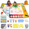 Meimii - Pizarra Mágica Infantil de Doble Cara, 120x90cm, Alfombra de Juego Educativo Didáctico