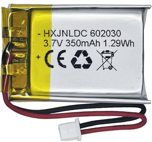 DC 3,7v 350mah 602030 baterías de Litio para VXI blueparrott B350-XT B450-XT B550-XT B350XT B450XT B550XT Auriculares Bluetooth，compatibles con Vantrue Tacógrafo