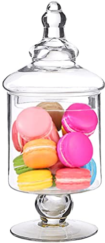 Barattolo Caramelle,Contenitore di Caramelle Decorativo,Barattoli Dolci di Vetro,Barattoli Vetro Porta Caramelle Trasparenti,Piatti di Caramelle con Coperchi,per Feste, Sagre e Matrimoni