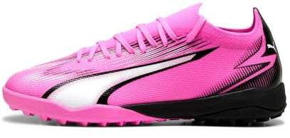 Puma Men Ultra Match Tt Soccer Shoes, Poison Pink-Puma White-Puma Black, 42.5 EU