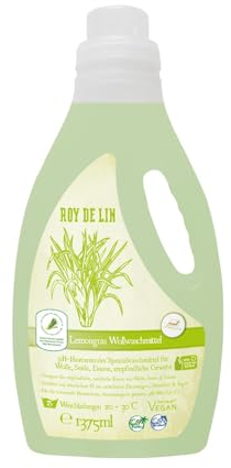 ROY DE LIN - Waschmittel flüssig 1.375 Wollwaschbalsam Lemongras 1375ml